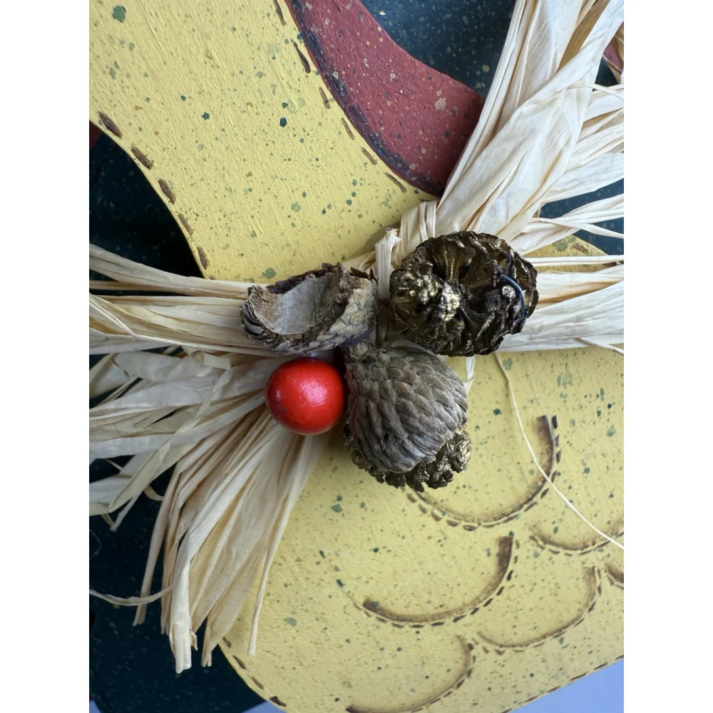 Thanksgiving Wooden Turkey Table decoration- Shelf Sitter - Centerpiece 6” Tall